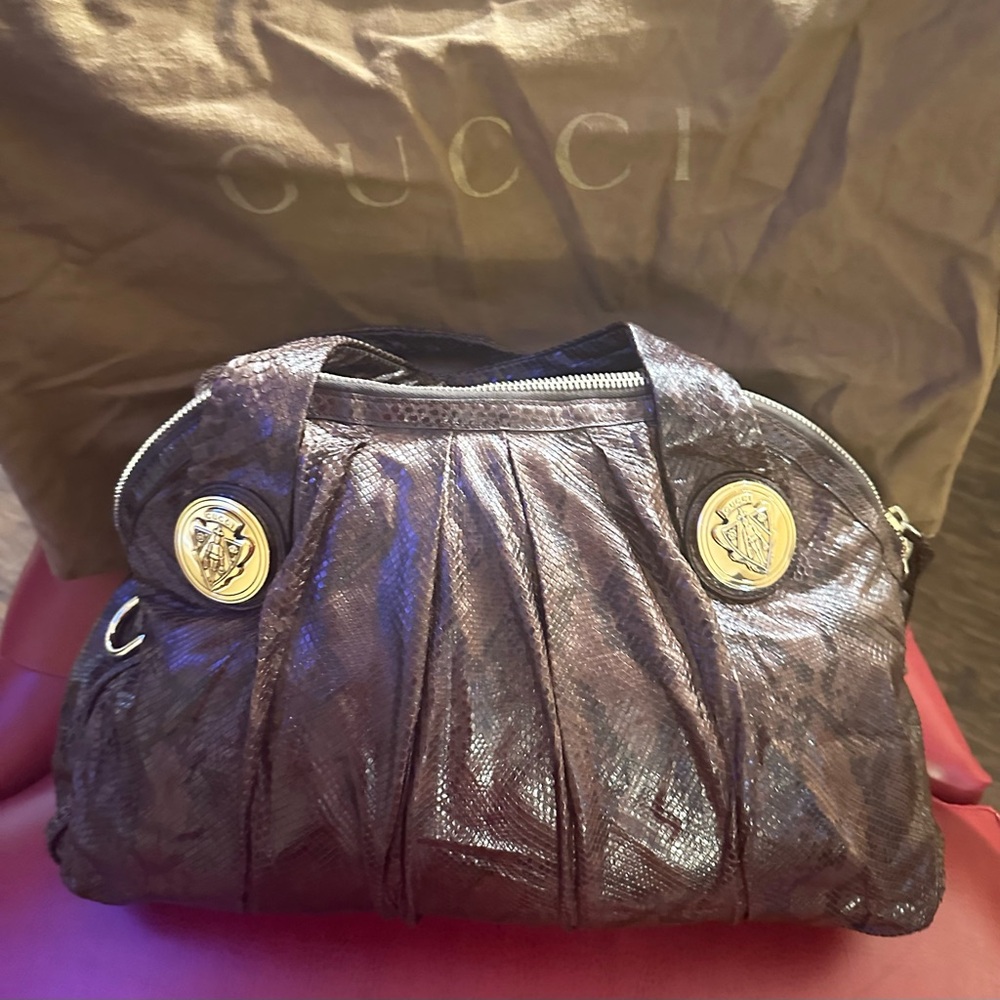 Gucci Large Python Hysteria Tote Authentic Luxury… - image 2